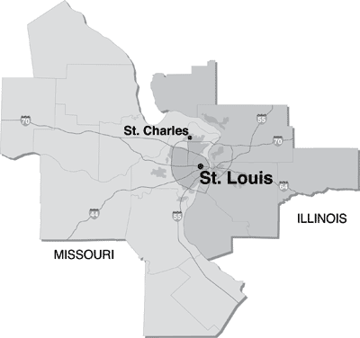 Missouri - St. Louis Map