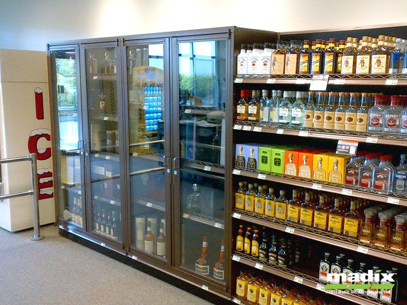 Continental Store Fixtures Inc Locking Liquor Security Cabinet