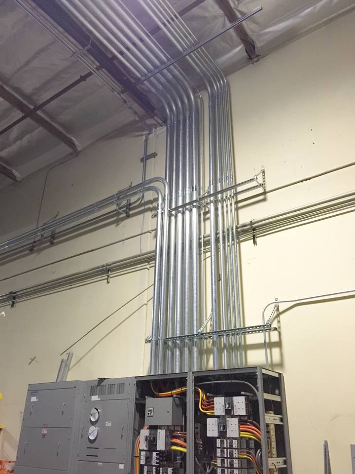 T E Electric Inc Service Panel Wired Conduit Complete