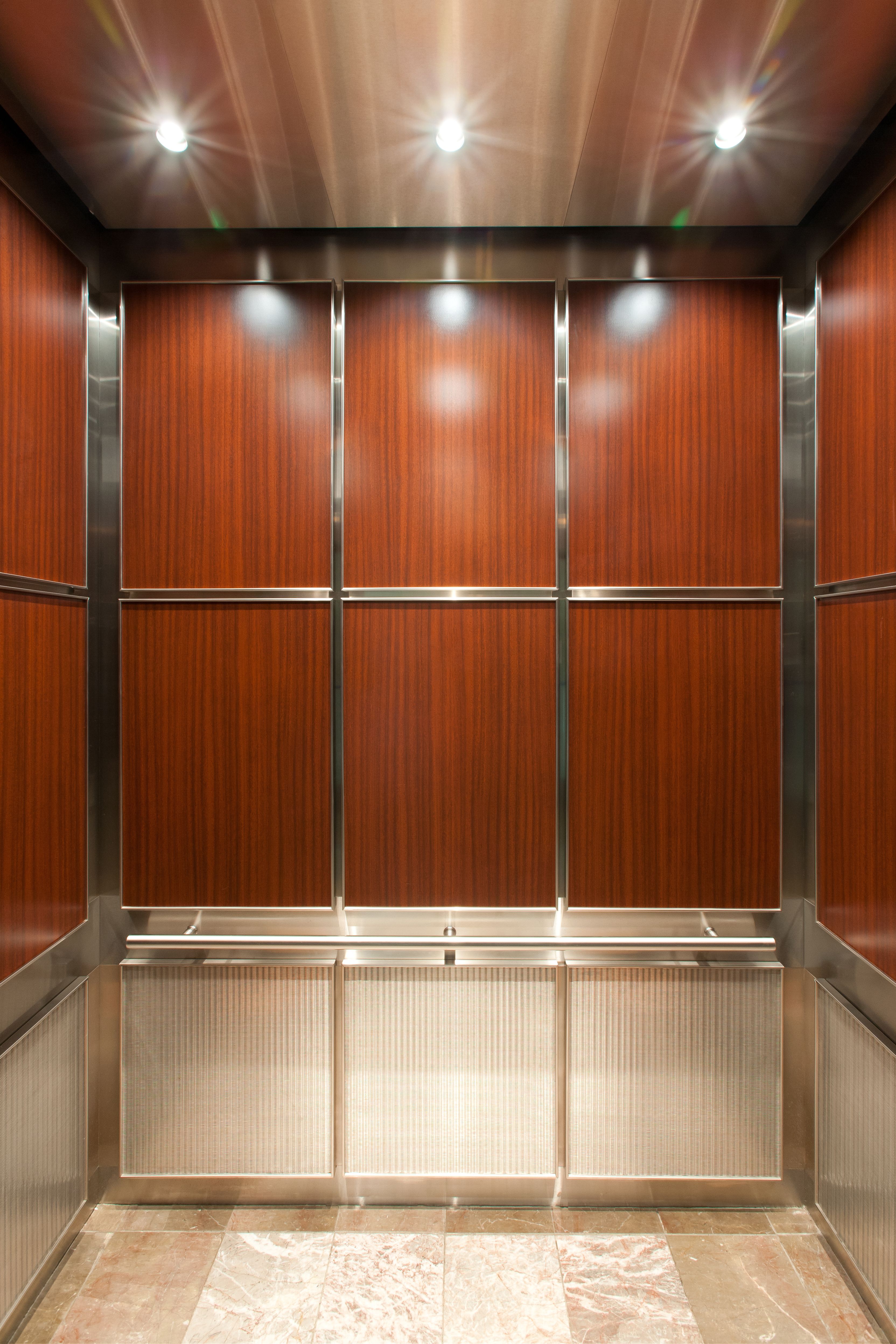 Chesapeake Elevator Interiors Inc Elevator Cab With Wood