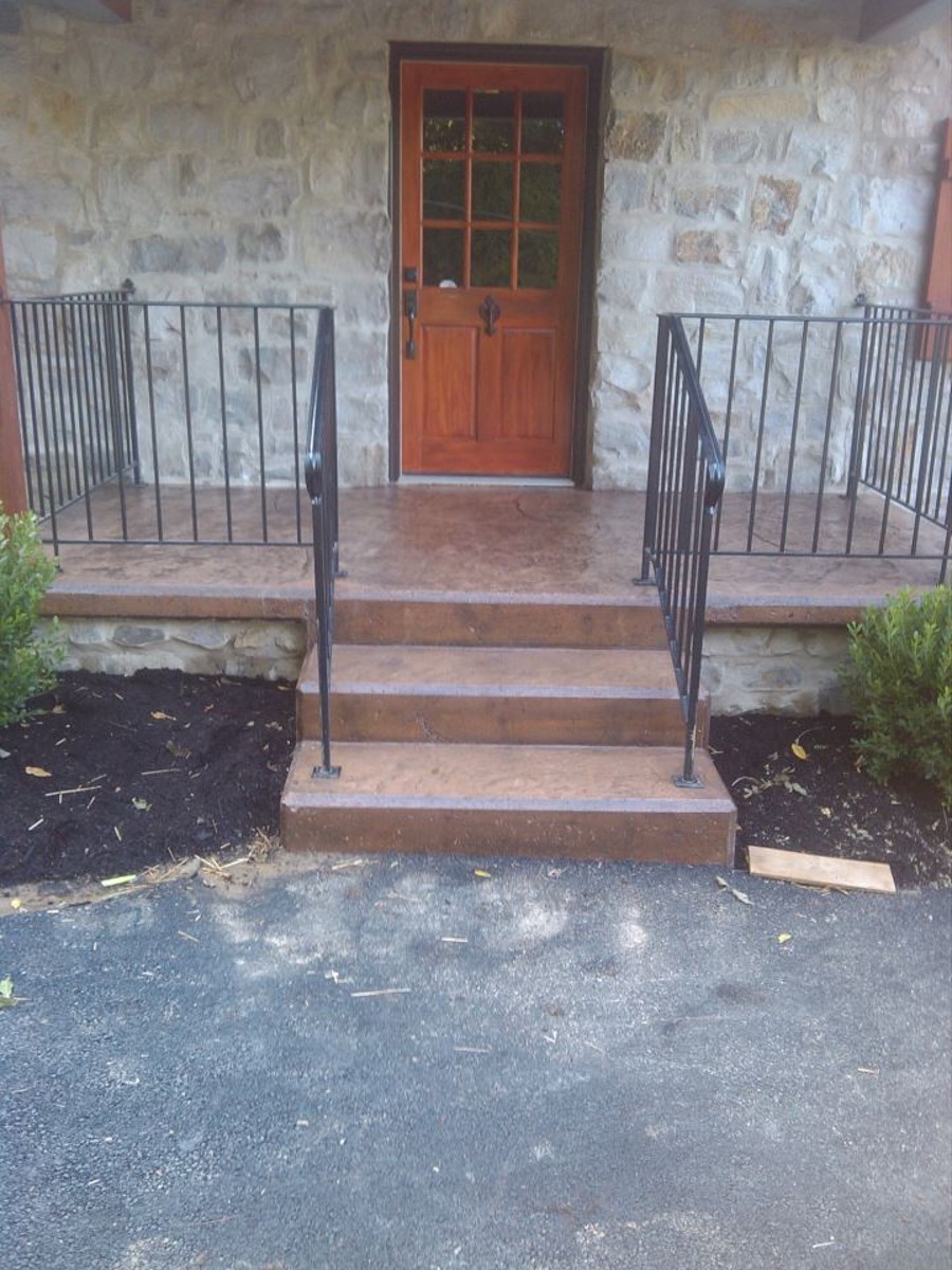 Ambrus Company Llc Stamp Concrete Patio And Steps Image Proview