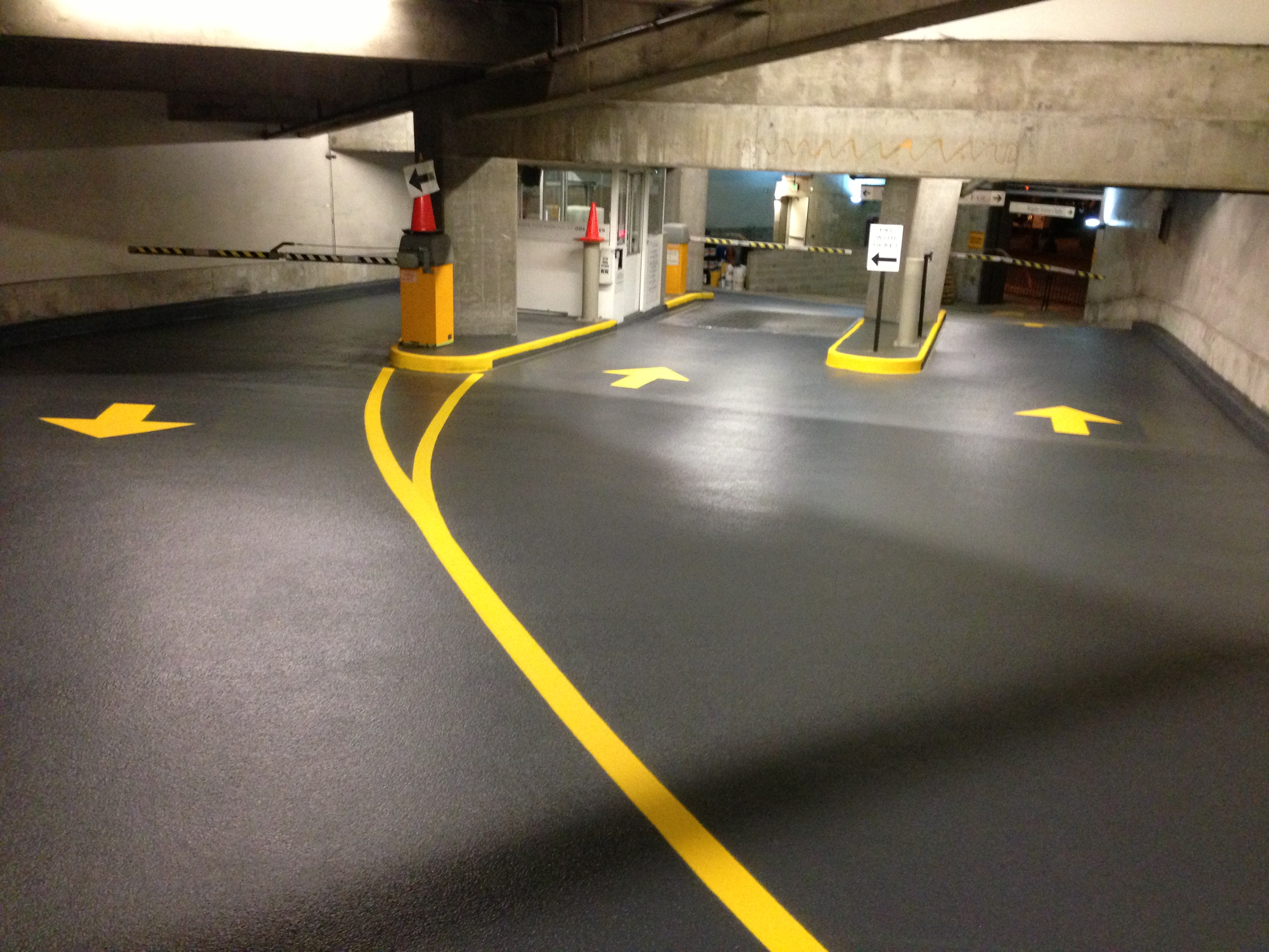 Arrow Striping And Painting Inc Indoor Parking Garage Striping