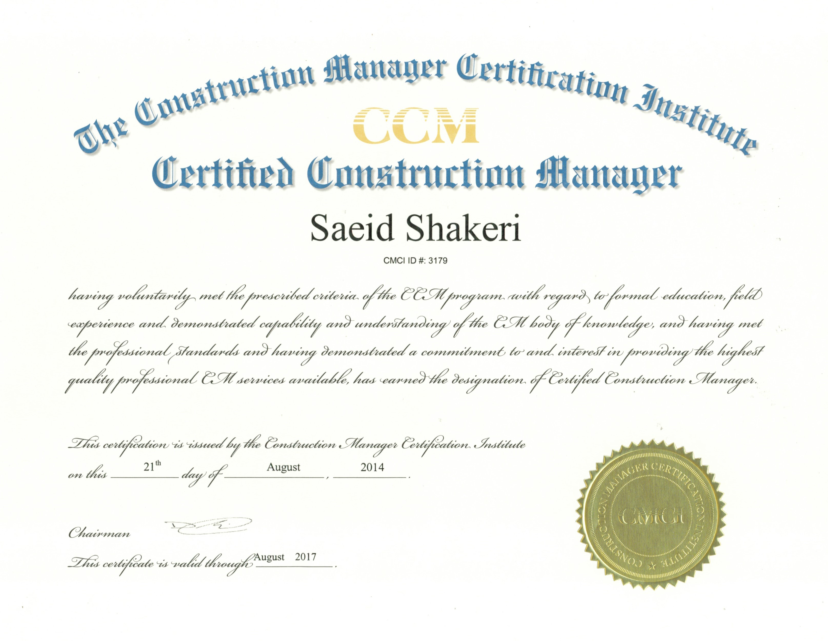 Americal Construction Management Group Licenses Insurance Bonding