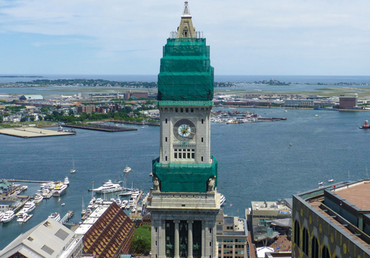 Knollmeyer Building Corp and Greylock Roofing Company, Inc. partnered together to perform renovations at the iconic Marriott Vacation Club Pulse at Custom House in Boston.
