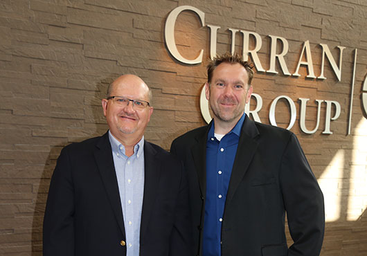 Curran Contracting Company President Rick Noe (left) and Vice President - Director of Business Development Nick Schram believe the best work is done side-by-side and by treating business relationships as true partnerships.