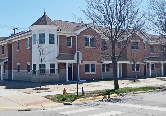 View of the completed East Chicago Housing Authority project in East Chicago, IN.