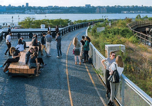 Triton Builders furnished custom-welded wire fencing, gates and railings for the High Line at the Rail Yards in New York City. 