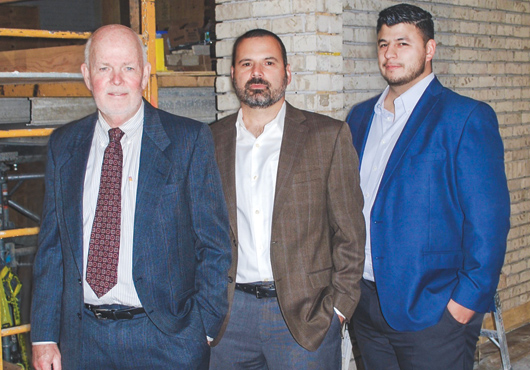 The leadership team at E.C. Provini Co., Inc. includes (from left to right): Adam Eyre, Vice President; Joseph Lembo, owner and President; and Mark Villavicencio, Executive Project Manager.