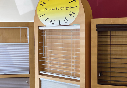 Infiniti Window Coverings Inc. offers a variety of miniblinds from vendors including SWFcontract, Levolor, Mecho, Draper, Skyco, Norman and Comfortex.