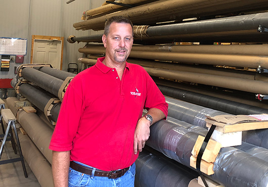 Jeff Lingo, President of Acme Lingo Flagpoles, is the fifth generation of Lingos in the flagpole business.