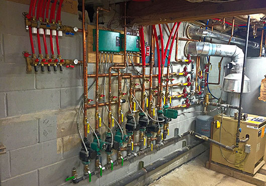 One of Plumb-Rite Plumbing, Heating & Cooling’s many radiant heat jobs.