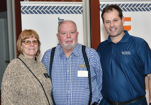 A family business: At Whirl Construction Inc. Founder Jim Davis Sr. (center) serves as President, his wife, Terry, as Corporate Secretary and Jim Davis Jr. as Vice President.
