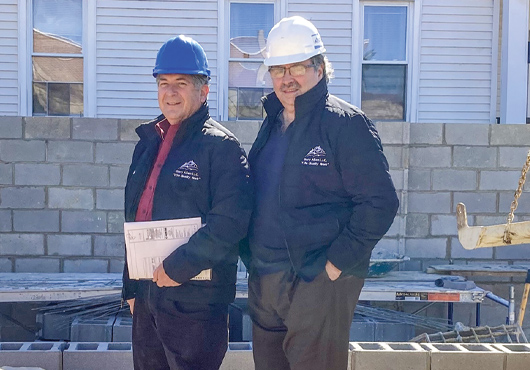 Gary Allen Casazza (left), President and Managing Member of Gary Allen Modular Homes LLC, with Partner and Sales Director Joe Girgenti.