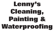 Logo of Lenny's Cleaning, Painting & Waterproofing