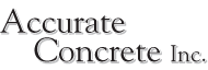 Logo of Accurate Concrete Inc.