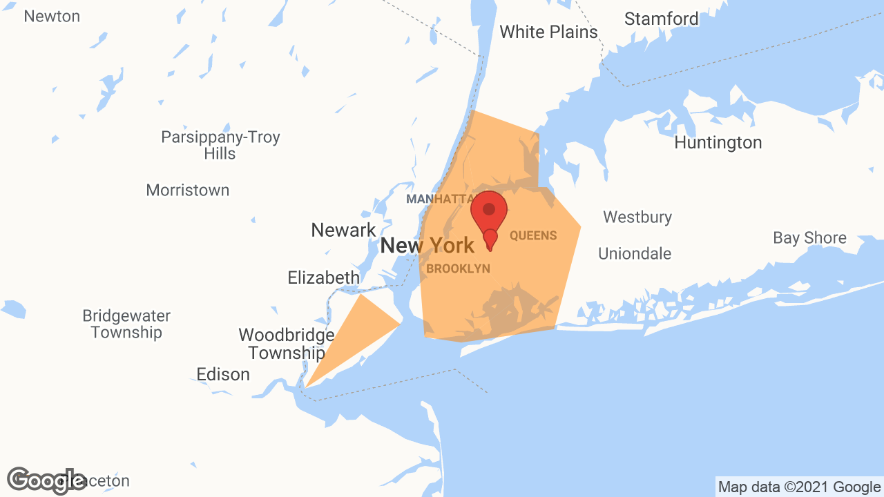 Service Area and Locations Map for Kew Forest Plumbing Heating Sprinkler