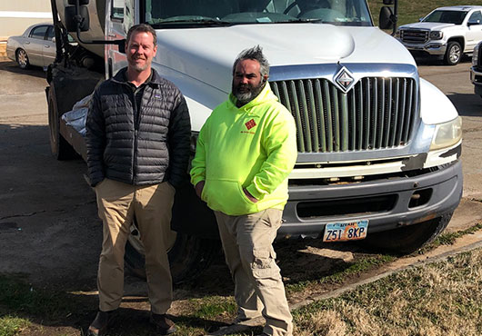 Jon Scroggs (left) and Josh Kusnitz are owners/partners in BC Landscaping Inc.