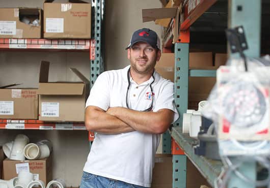 With a current staff of just over 90 employees, owner Jason Tate says residential and commercial plumbing remains the company’s biggest division. 