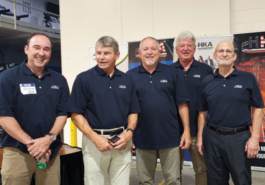 The leadership team at HKA Enterprises (left to right): Reg Greiner, Board Director; Marvin Anderson, Board Chairman; Danny Burgess, Business Development Manager; Jerry Burgess, Business Development; Walt Chandler, Business Development.