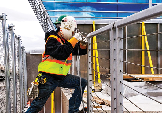 One of Imperial Welding & Repair LLC’s clients includes Denver International Airport, where the craftsmen were tasked with fabricating and installing 90 square feet of stainless steel railing.