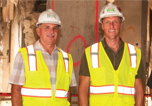 President David Densmore (left) and CEO Brian Choate are Co-Owners of Midwest Wrecking Co. of Texas, Inc.