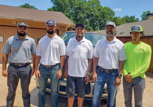 Three generations of the Parks family (from left to right): Jamaine Parks II, Jamaine Parks Sr., Phillip Parks Sr., Phillip Parks II and Jaelen Parks.