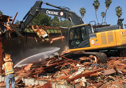 This Deere excavator is AIR Demolition & Environmental Solutions’ largest piece of equipment.