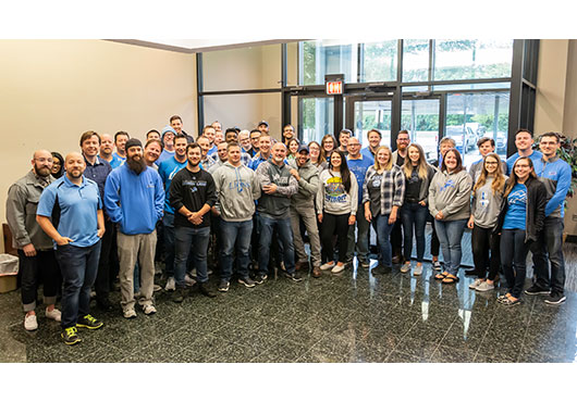 The Detroit Lions honored Woodland Direct, Inc. as the “Small Business of the Game” in September 2018—an event employees enjoy remembering.