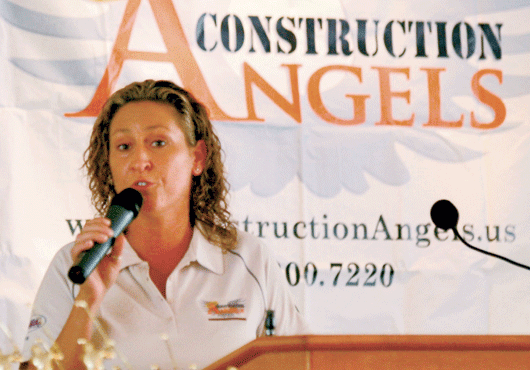 Kristi Ronyak shares heartfelt words about a construction worker who had been lost the very day of one of the Construction Angels’ fundraising golf tournaments.