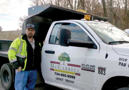 Brad McCarrell, founder and owner of McCarrell Landscape Construction, started the company nine years ago.