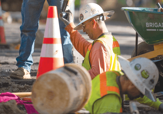 Teichert crews work on Sacramento’s city-wide water meter installation project.