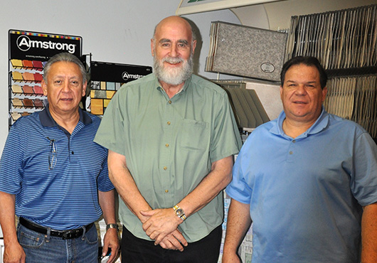 Pictured left to right: David Aneiso, estimator; Michael Schanzer, CEO and President; and  Bob Anders, senior project manager. 