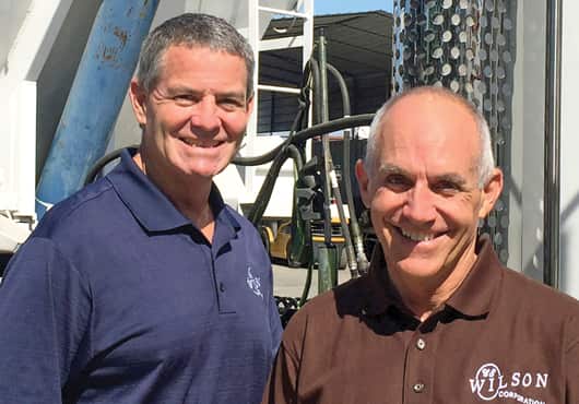 On the left is Brian Wilson, Vice President, with Dale DeLaney, Project Manager. These gentlemen are responsible for day-to-day operations at C.E. Wilson Corp.  