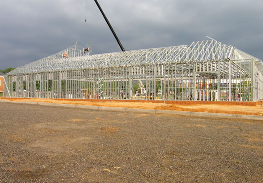 The company is known for its breadth of expertise across contracting, like framing the Hanover County Communications building in Hanover Courthouse, Virginia.